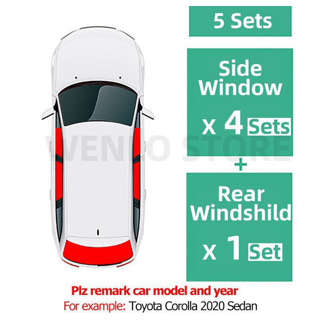 Car Window Sunshade Car Door Sun Shade For BMW 5 Series G30 20162021 Sun Visor