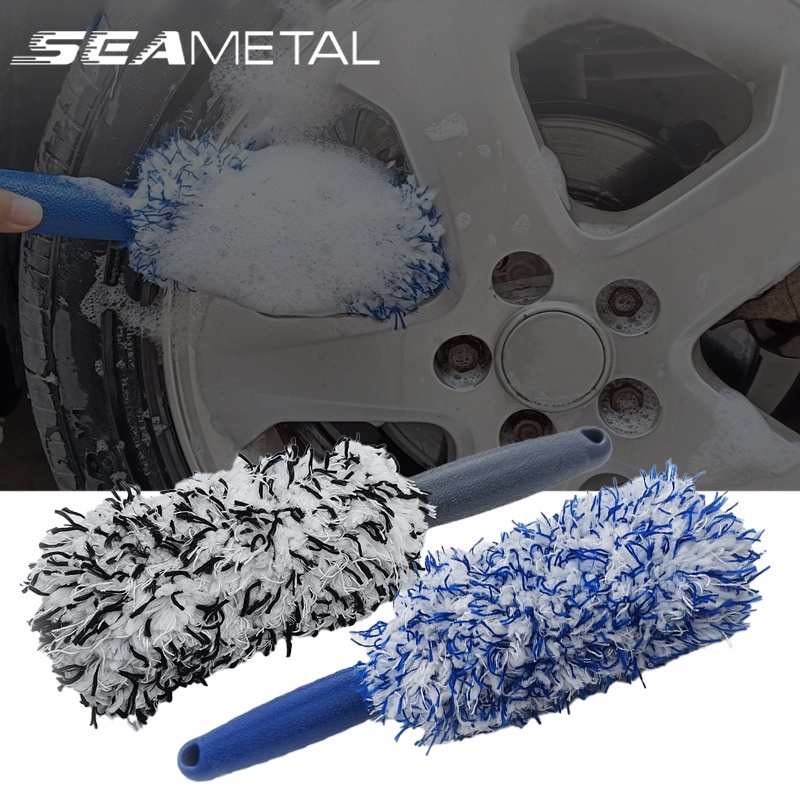 SEAMETAL Wheel Brush Car Detailing Wheel Brushed Dashboard Rim Tire Wet ...
