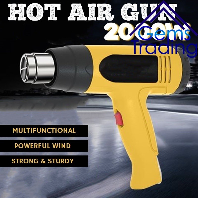 Heat Gun Cordless Hot Air Gun For Makita/Dewalt/Milwaukee/Bosch/Black&Decker  18V Battery Soldering Thermal Blower with 4 Nozzles - AliExpress