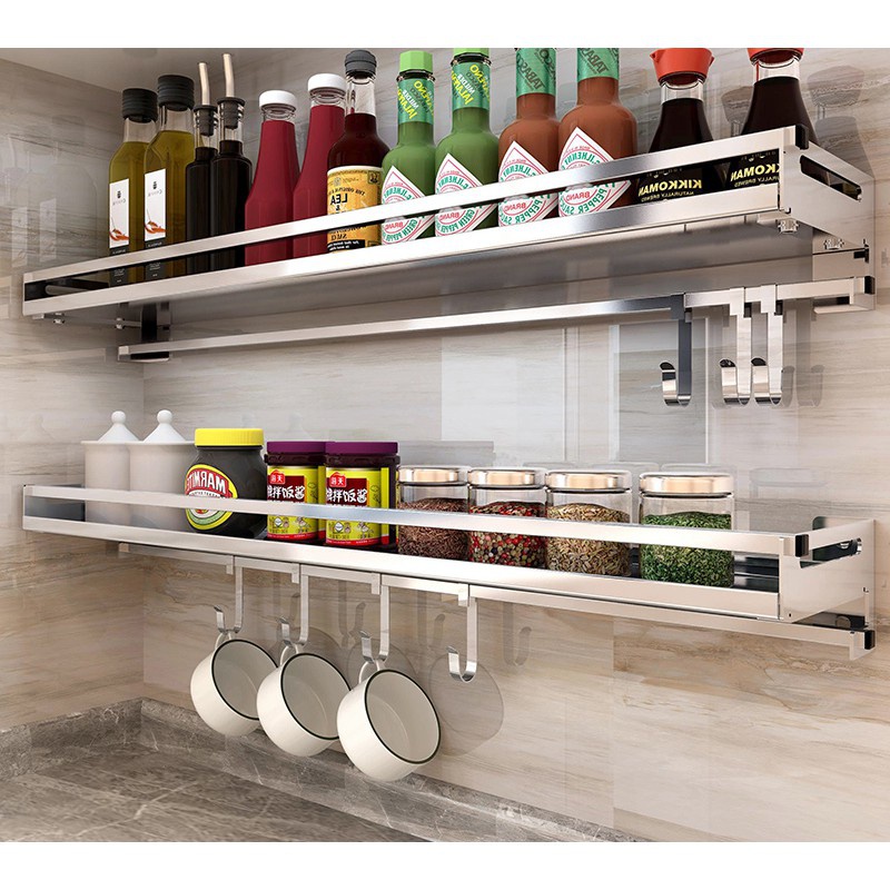 304 Stainless Steel Kitchen Rack Organizer Kitchen Rack WallMounted