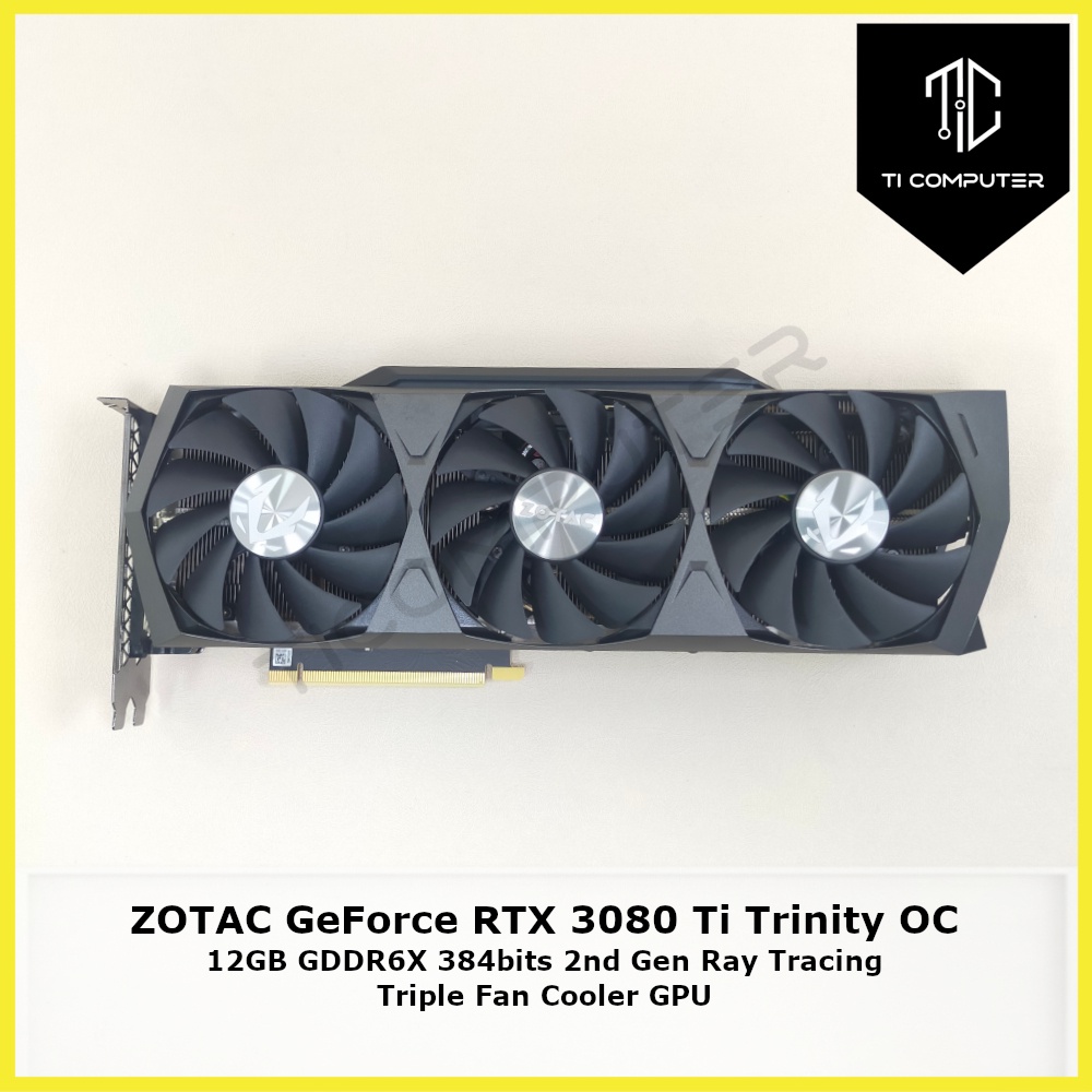 Zotac Gaming Geforce Rtx 3080 Ti Trinity Oc Triple Fan With 2nd Gen Rt