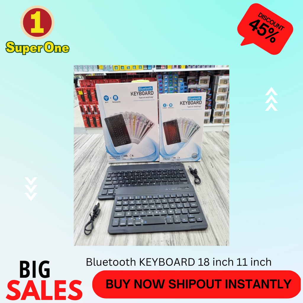 8 inch 11 inch USB Mini Slim Bluetooth Wireless Keyboard [Item price is ...