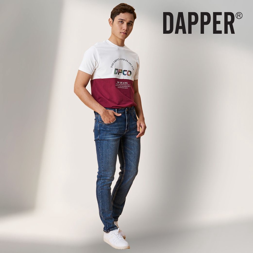 Dapper | Straight Slim Long Jeans-J80087S Mavic Blue | Shopee Malaysia