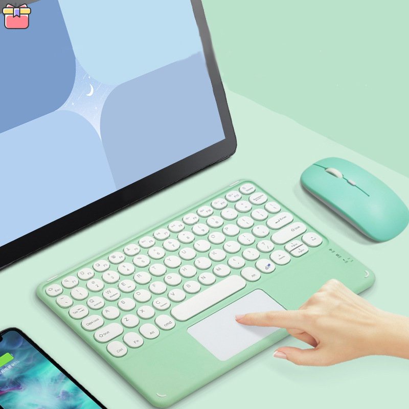 Bluetooth Wireless Keyboard With Touchpad Hebrew Spanish Korean For