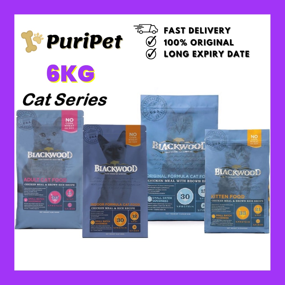 Blackwood Cat Food 6kg BLACKWOOD ORIGINAL/ BLACKWOOD INDOOR