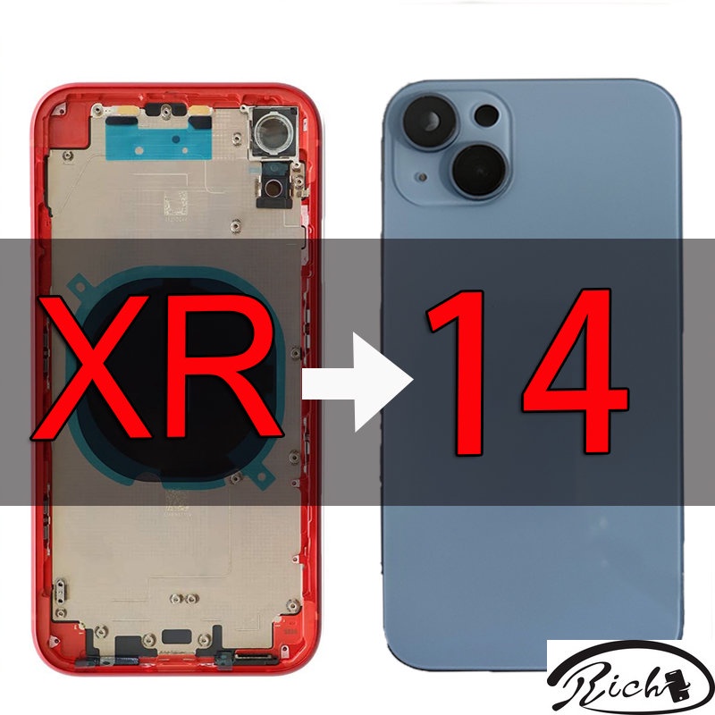 DIY Backshell For iPhone XR Housing like 14 Alumium Edge Rear Chassis ...