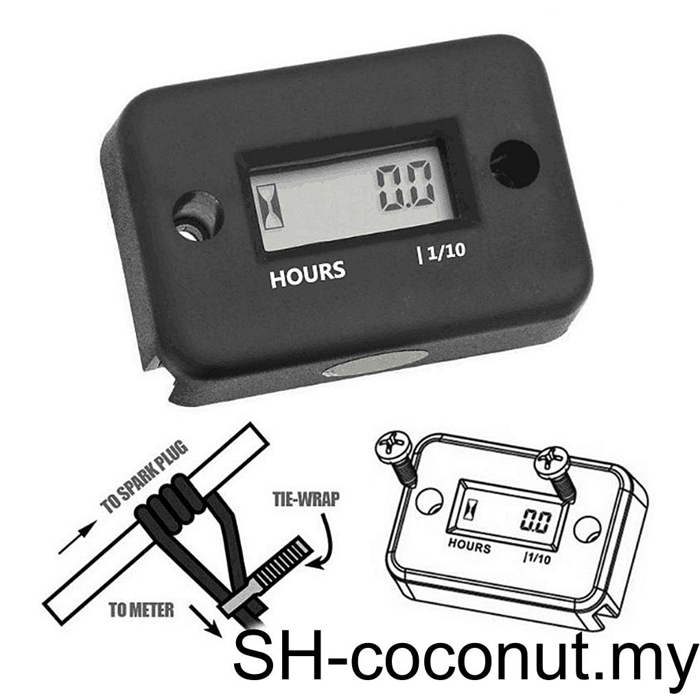 LCD Screen Digital Display Motorcycle Dirt Bike Hour Meter Tachometer