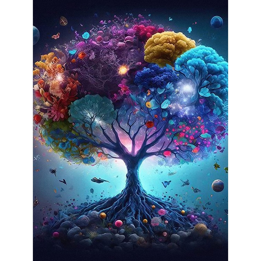 Diamond Painting Kits for Adults 5D Diamond Art Tree of Life Diamond ...