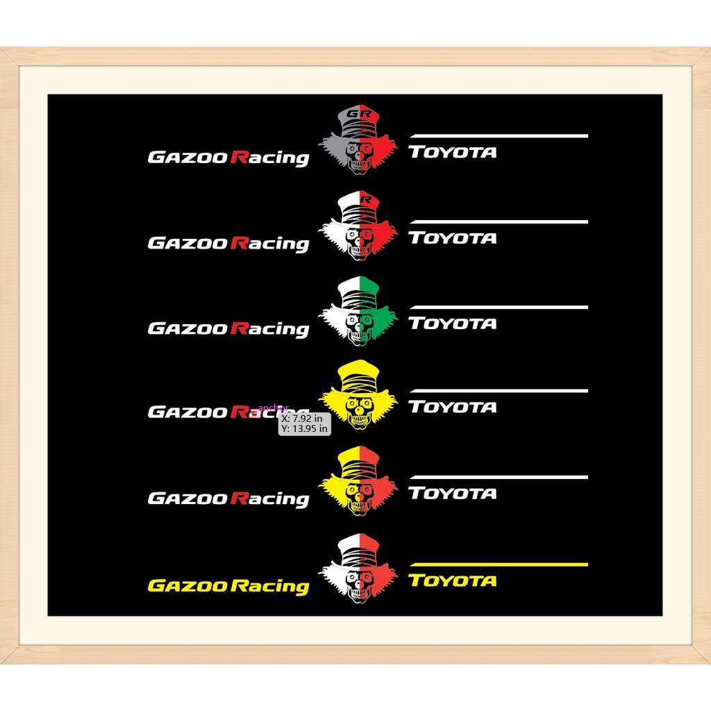 Toyota TRD Gazoo Racing TEQ Windshield Windscreen Sticker | Shopee Malaysia