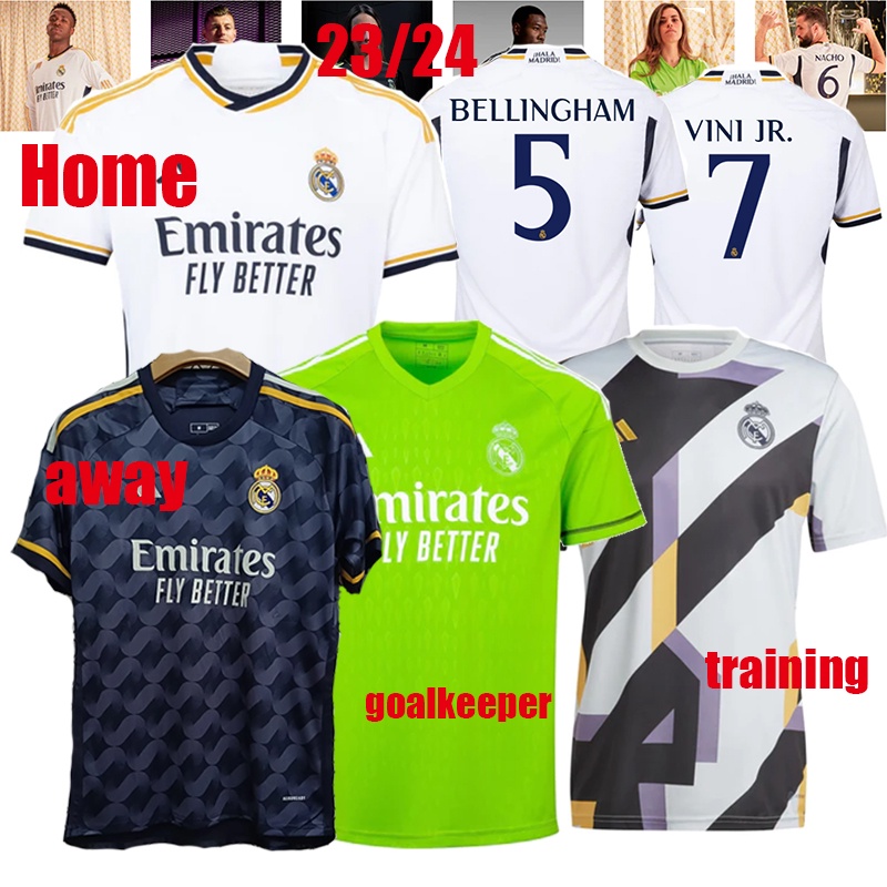 Real Madrid Jersey 23/24 Football Kit 2023 2024 Soccer Shirt