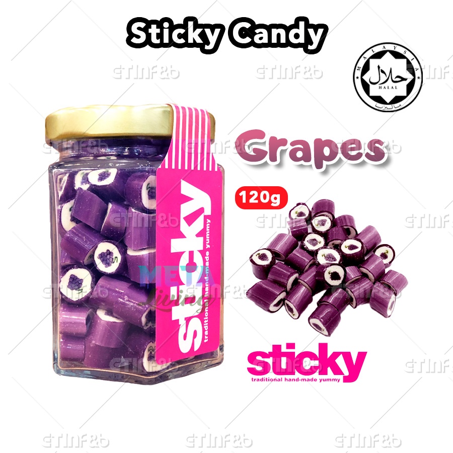 Sticky Candy Gula Gula Viral Stok Sedia Thank You Happy Birthday T I Love U Sweet Sour 4726