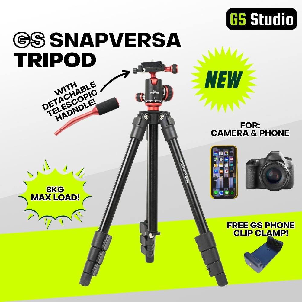 GS SNAPVERSA TRAVELLING TRIPOD FOR SMARTPHONE & CAMERA LIGHTWEIGHT
