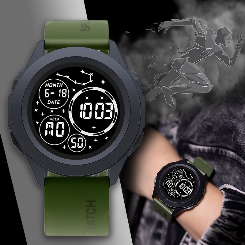 Original POSHI Waterproof Diving Men Watch Sports Chronograph Countdown ...