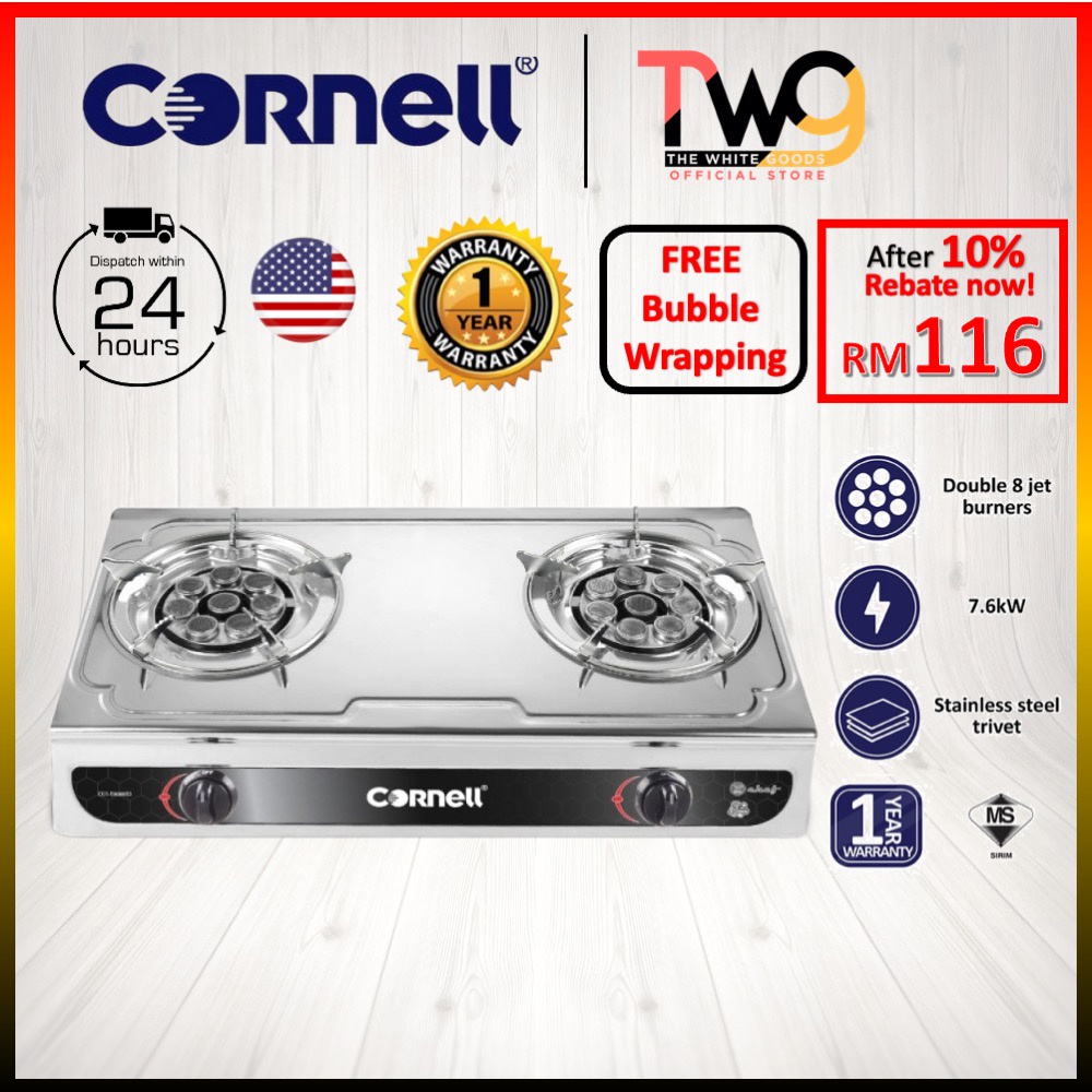 Cornell Burner Head Gas Stove (8 Jets) CGSE8080SS Shopee Malaysia