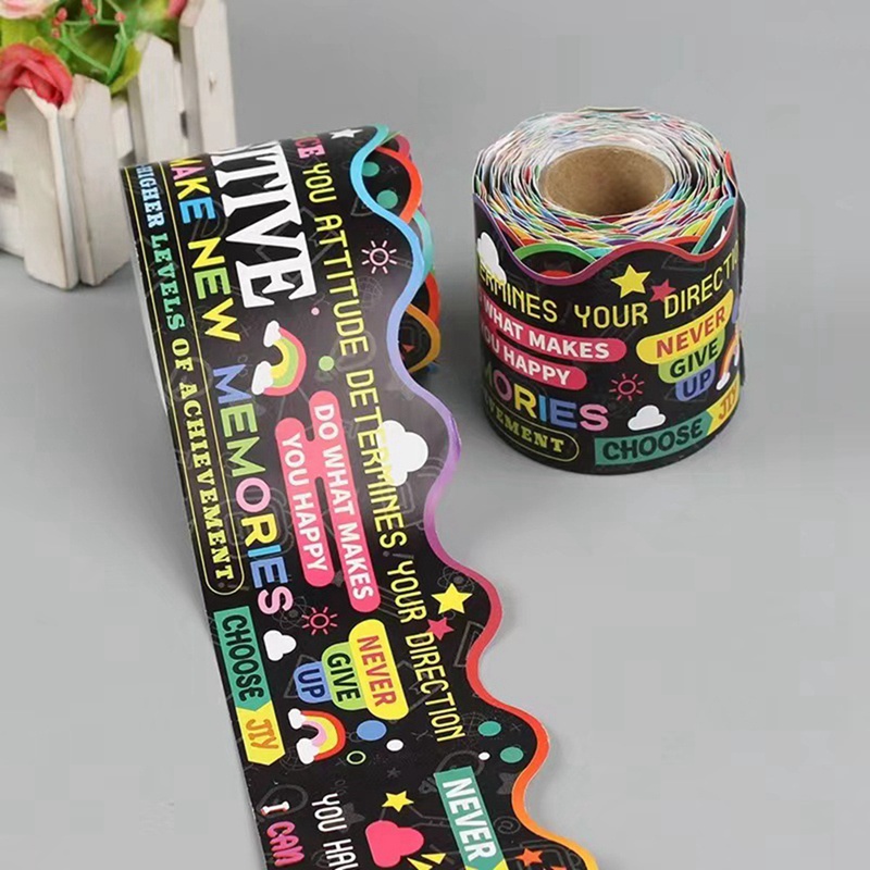 Bulletin Board Borders Scalloped Border Encourage Trim for Classroom ...