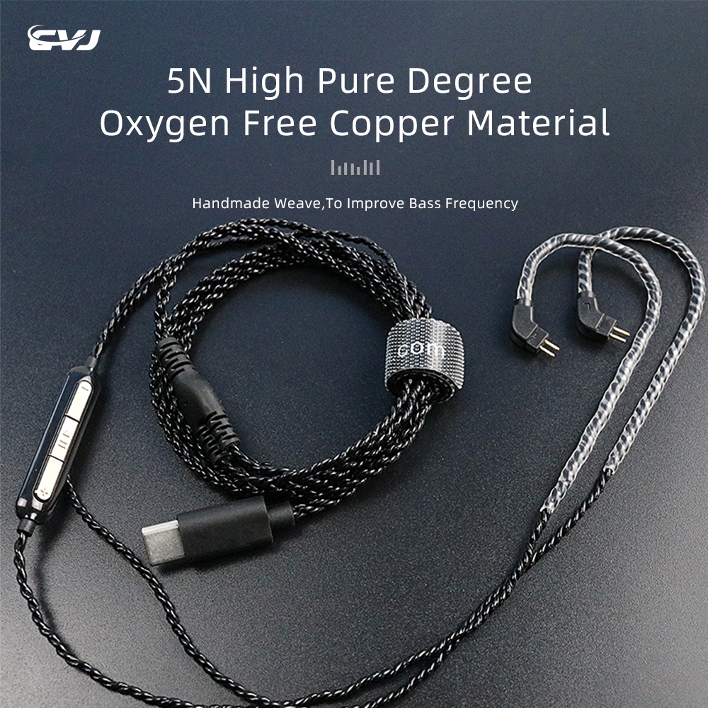 CVJ V6 TYPEC HD DAC Lossless High Fidelity Upgrade Headset Cable Aptx ...