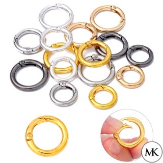 10pcs/Pack 2.7cm Round Carabiner Keychain For Purse Accessories