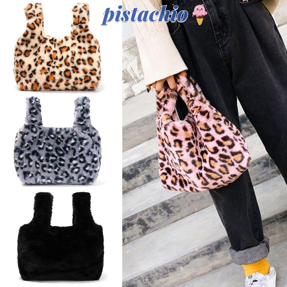 PISTACHIO Shoulder Bags Winter Crossbody Leopard Print Messenger Bag