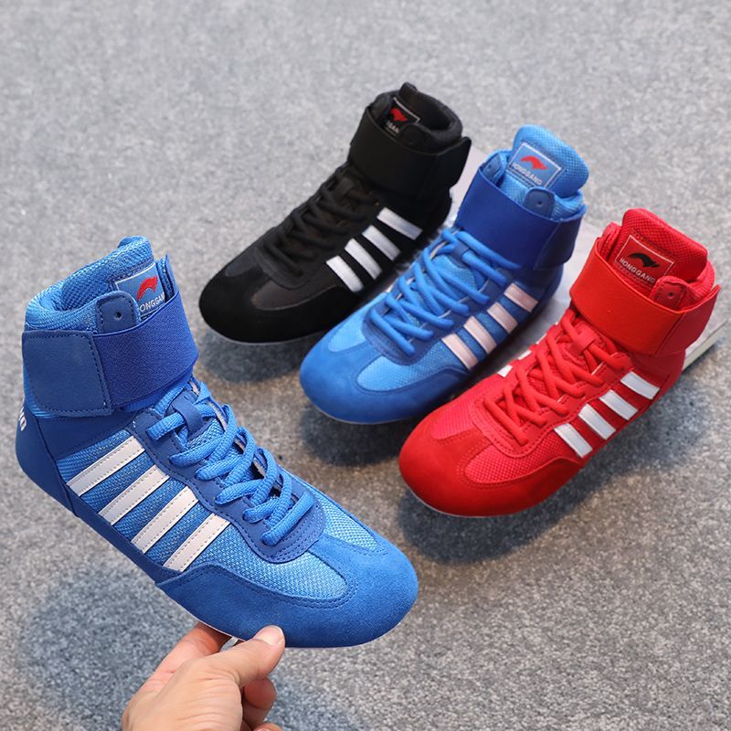 Clearance Wrestling Shoes Men Women Training Beef Tendon Sole Boxing