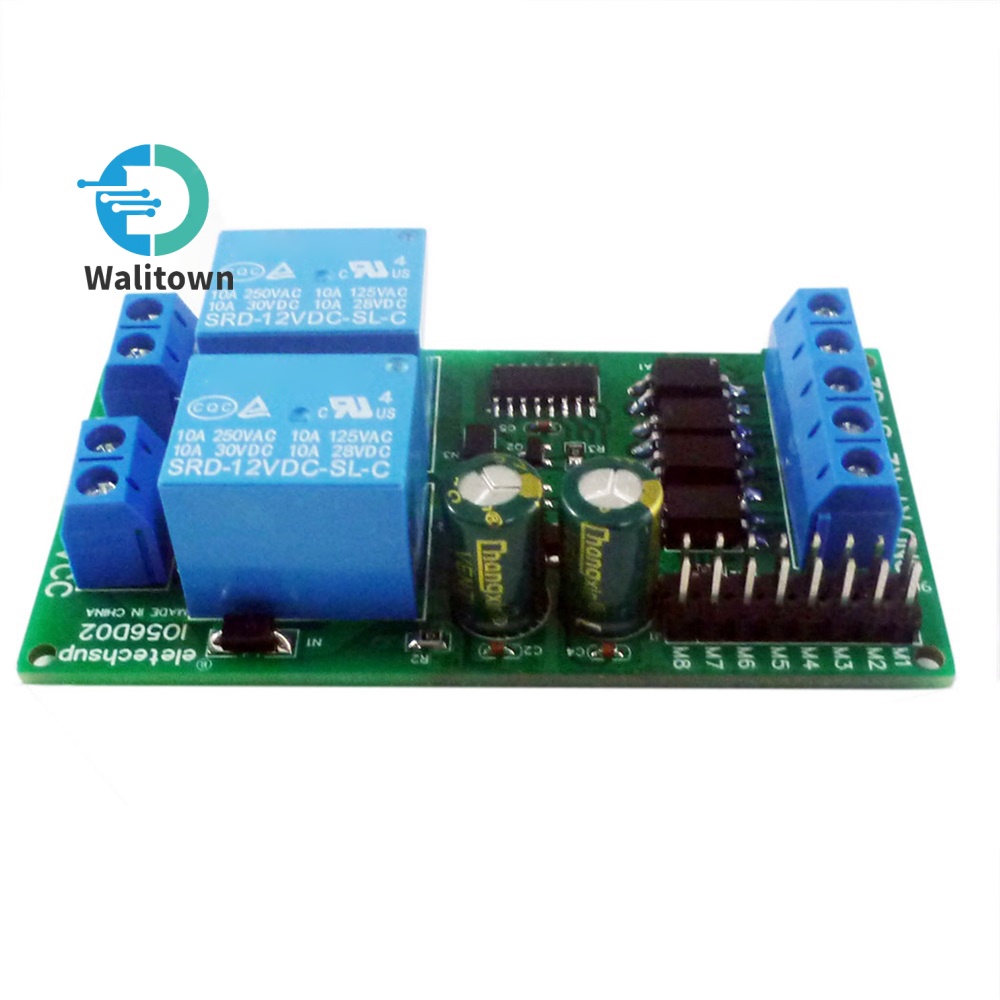 12v 24v Motor Forward/Reverse Control Board Two Relay Delay Timing ...