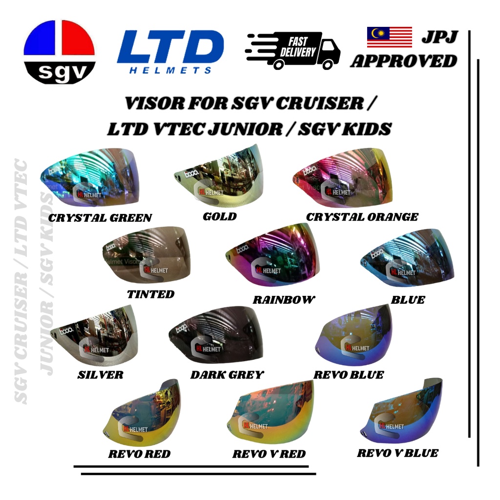 VISOR BOGO/AKILA For SGV CRUISER / SGV RIDER / LTD VTEC JUNIOR / SGV ...
