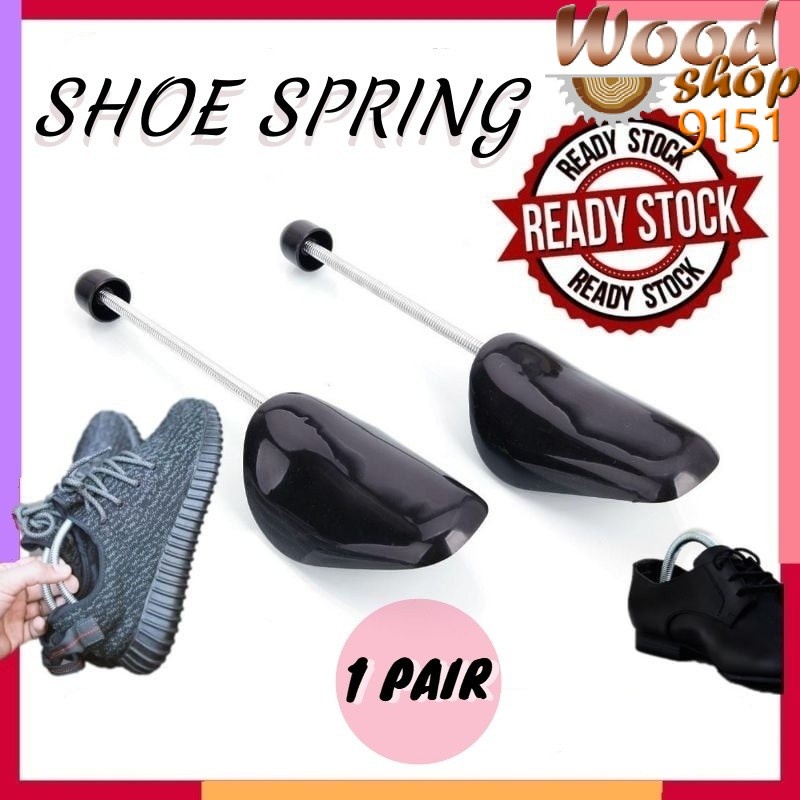 (1 pair) Shoe Plastic Holder With Spring Support Spring Shoe Tree Shoe ...