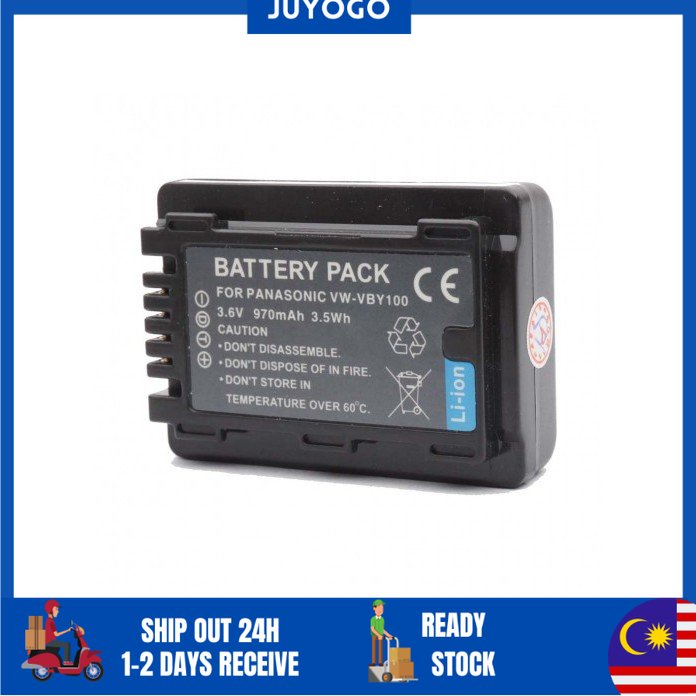 2X VW-VBY100 Batteries Charger For Panasonic HC-V110, HC-V110K, HC