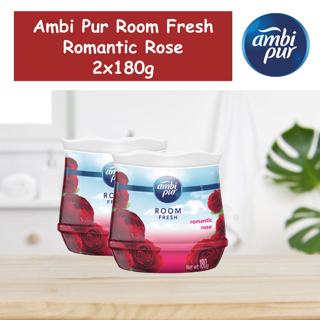 Ambi Pur Room Fresh Gel ROMANTIC ROSE 2x180g (TWIN PACK) Shopee Malaysia