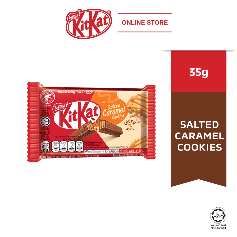 Nestle Kitkat Salted Caramel Cookies 4F (35g) Shopee Malaysia