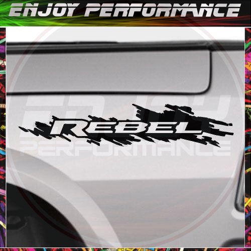 For 1Pair Dodge Ram Rebel Splash Grunge Logo Truck Vinyl Decal Graphic ...