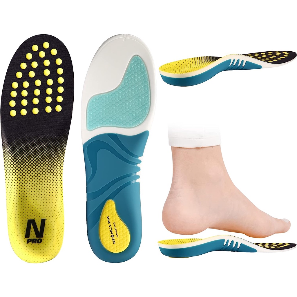 NEENCA Professional Orthotic High Arch Support Shoe Insoles Shopee
