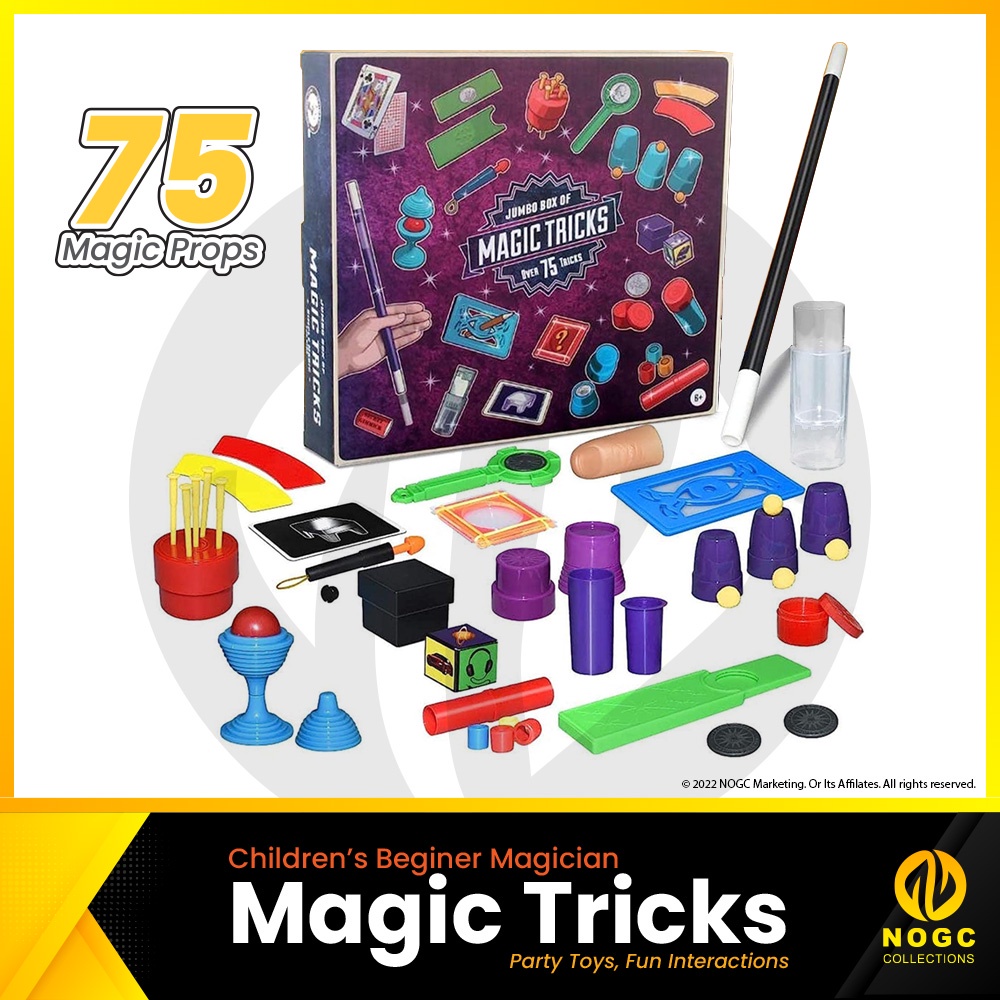 NOGC NTG103 Jumbo Box of Magic Tricks Set for Beginner Kid Magicians