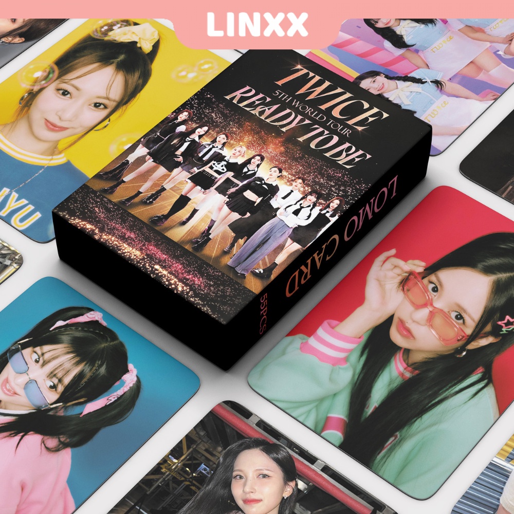 LINXX 55 Pcs TWICE WORLD TOUR Album Lomo Card Kpop Photocards Postcards
