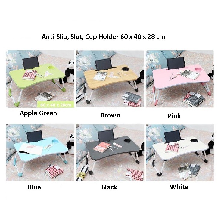 Foldable Anti-slip Laptop Study Table Drawer Notebook Multipurpose ...