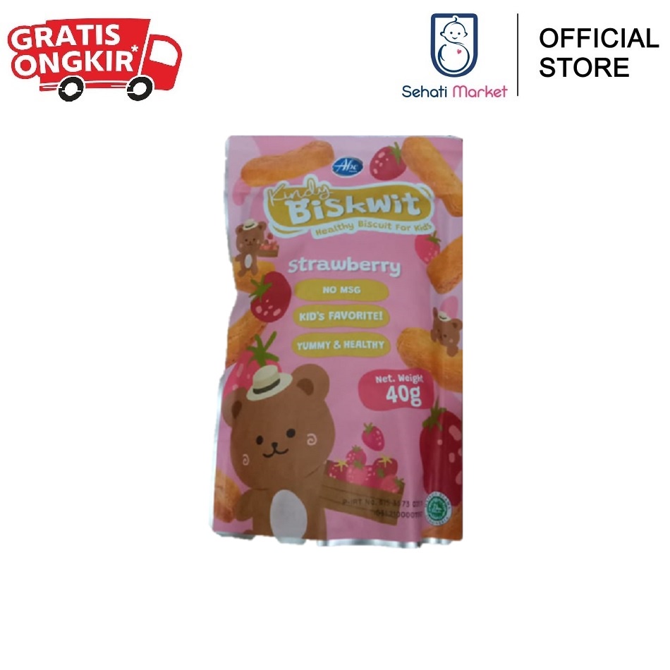 Abe FOOD KINDY BISKWIT BISCUIT STRAWBERRY 40g | Shopee Malaysia