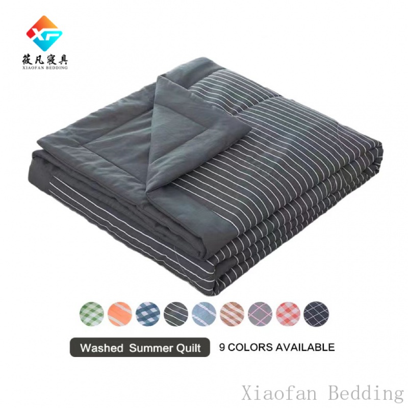 Super Soft Plain Stripe Grid Style Microfiber Blankets Duvets 12 Styles