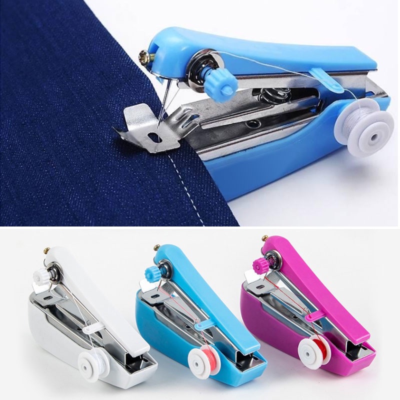Mini Handheld Sewing Machine Quick Stitch Sew Needlework Cordless ...