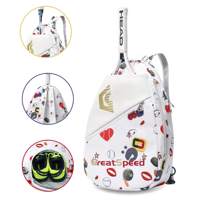 Greatspeed Tenis Racket Backpack with Sneakers Compartment 2 in1