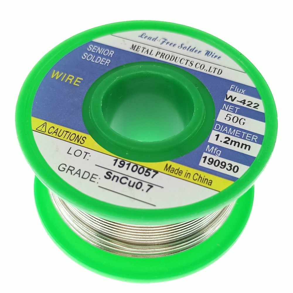 Lead Free Solder Wire Tin 50G Sn99.3 Cu0.7 | Shopee Malaysia