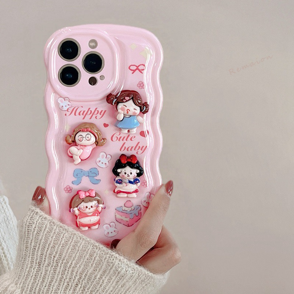 Cute Girl Phone Case For iPhone 11 12 13 14 Pro Max 14Plus 7 8 Plus X ...