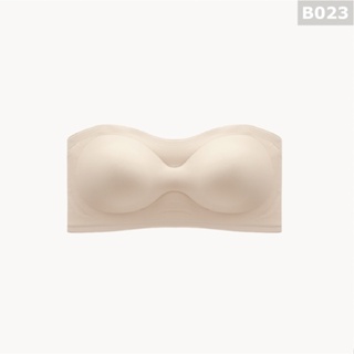 Baju Dalam Wanita Seamless Strapless Bra Multiple Way Half Cup Non-Slip  Tube Top Plus Size Wireless Ice Silk 冰丝无痕平口无肩带内衣