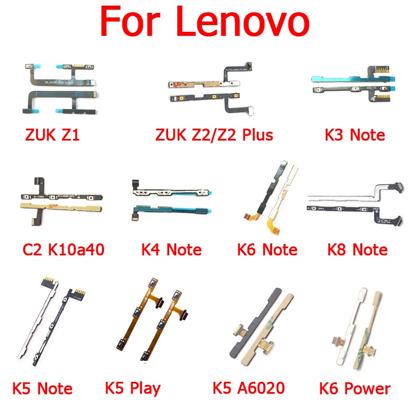 Power On Off Key Volume Side Button Flex Cable For Lenovo Vibe C2 K5 K3 ...
