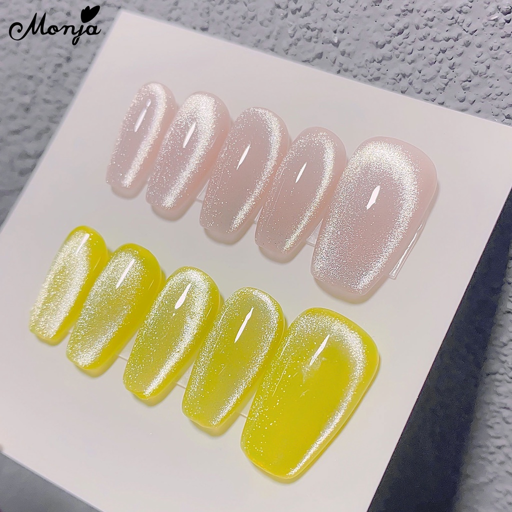 Monja Aurora Gem Cat Eye Nail Gel Long Laser Blinking