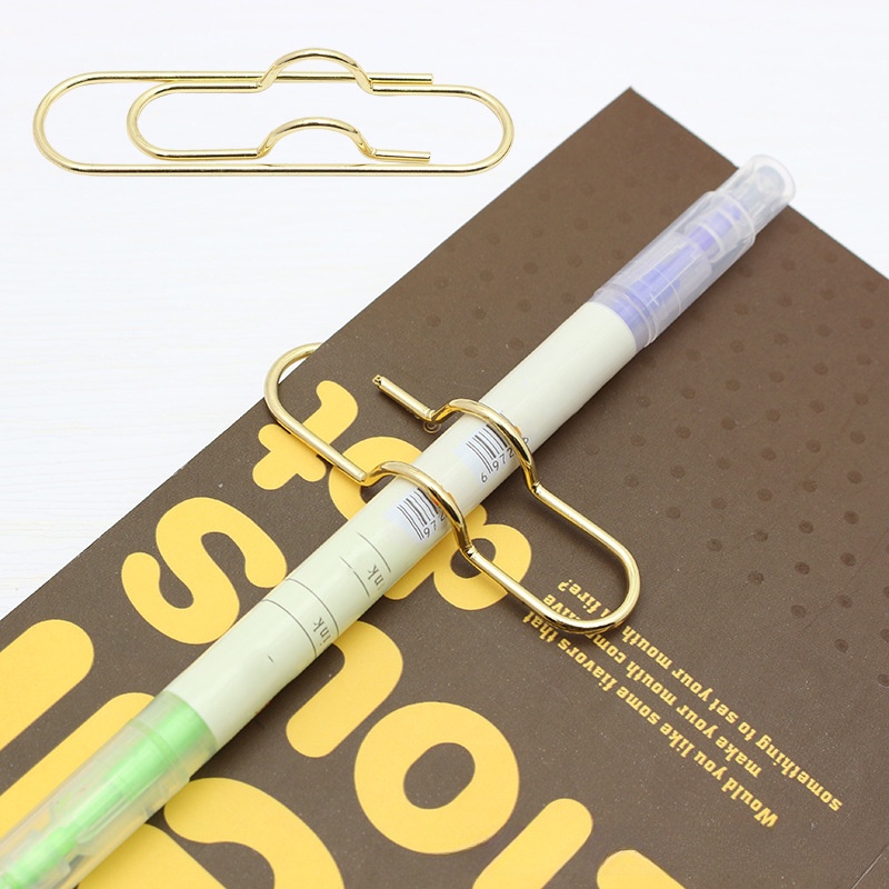 Colored Metal Pen Clip Paperclip Red, For Notebook Paper Clip Pen Holder For Notebook Pen Holder