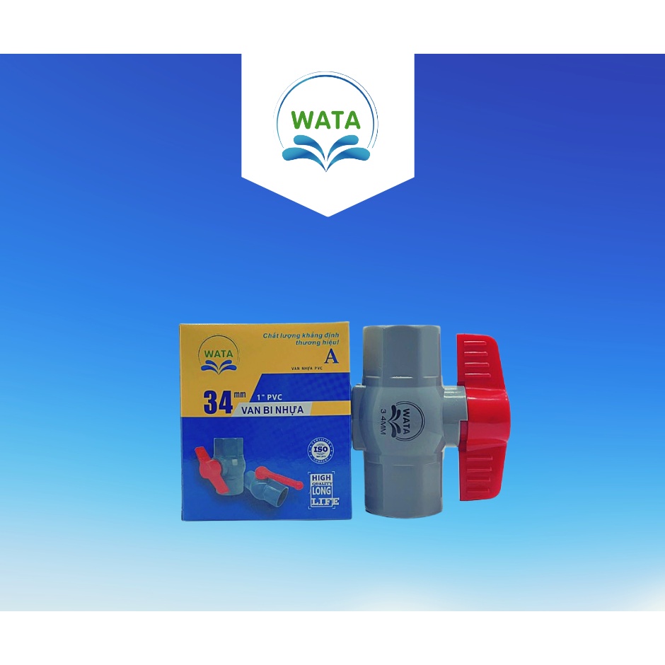 34mm red hand PVC ball valve | Shopee Malaysia