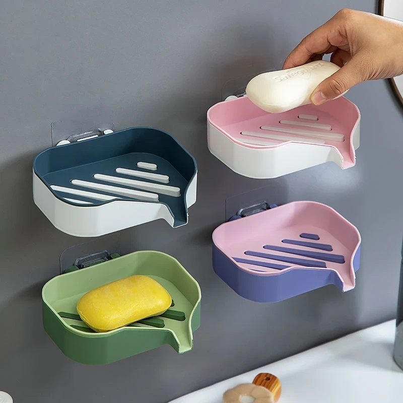 Creative Double Layer Bathroom Shower Soap Box Rack / High Quality Nail ...