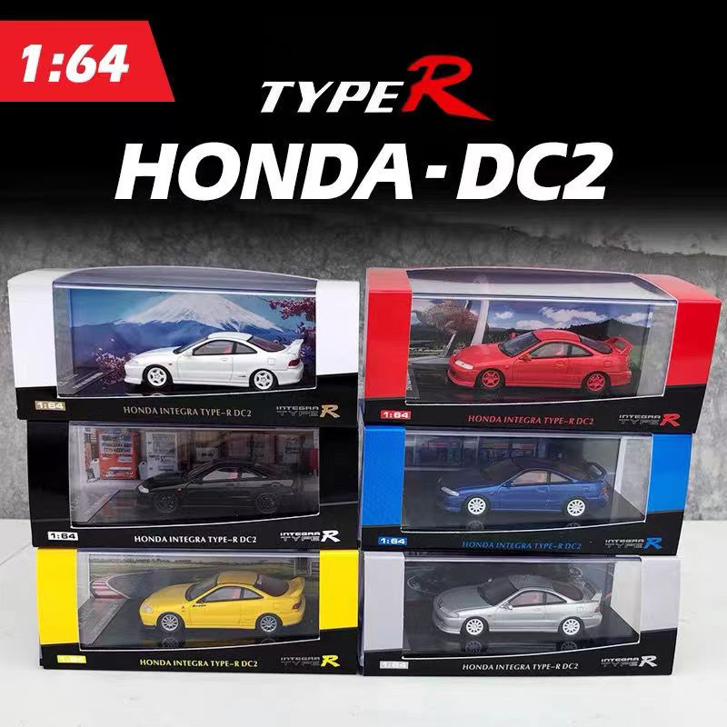 【Available】Honda Civic 1/64 Type R DC2 Alloy Car Model Collection Boy ...