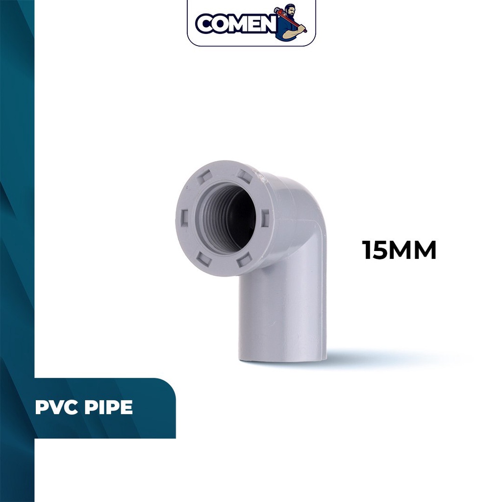 PVC P/T Elbow 15mm Pipe Fitting Joint Accessories PVC Connector Elbow