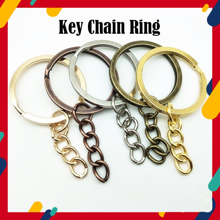 Keychain rings hot sale with chain