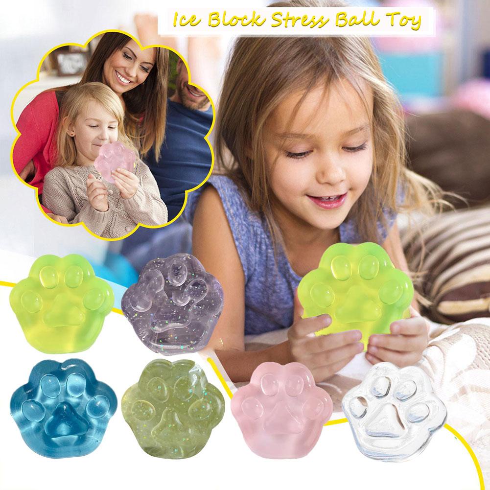 NEW Fidget Toy Mini Squishy Toys Mochi Ice Block Stress Squeeze Relief ...